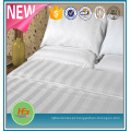 Algodão / Polycotton 1 cm / 2 cm / 3 cm Sateen Stripe Bedding Define Folha de Cama